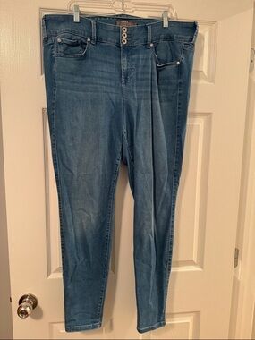 torrid Dark Mid Blue High-Rise Skinny Jeans